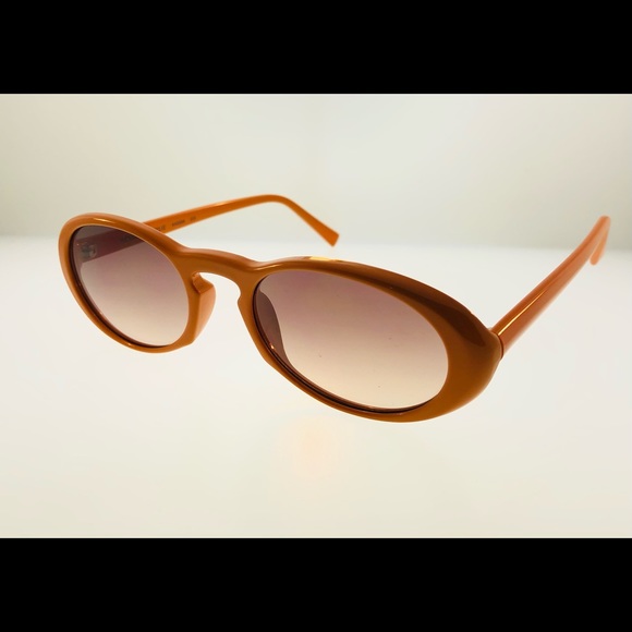Women’s Kendall and Kylie Matte Orange Round Eyed Fashion Sunglasses - Picture 6 of 7